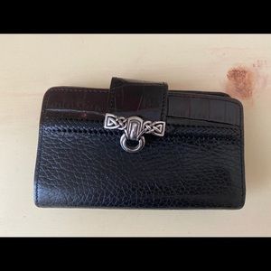 Black leather wallet